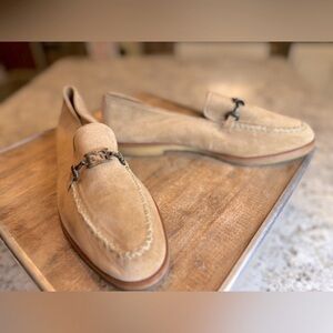 Escada Tan Loafers for Timeless Elegance